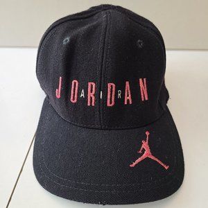 Retro Vintage 80's 90's Nike Air Jordan Wool Snapback Cap